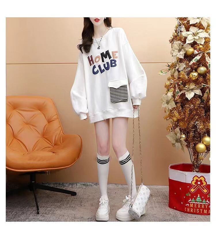 【tops】クルーネックパーカー　M18556