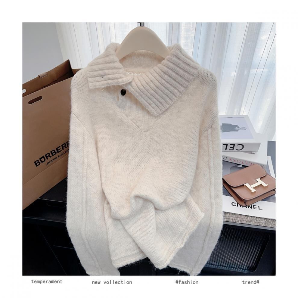 【tops】ハイネックニットセーター　M28243