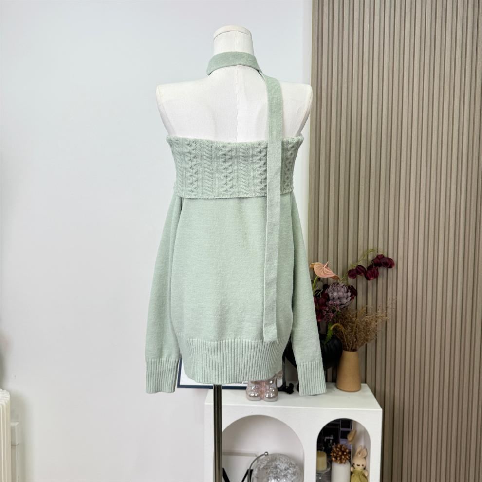 【tops】オフショルダーニットセーター　M28944