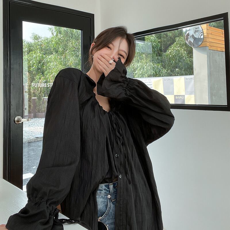 【tops】パフスリーブ ブラウスG20356