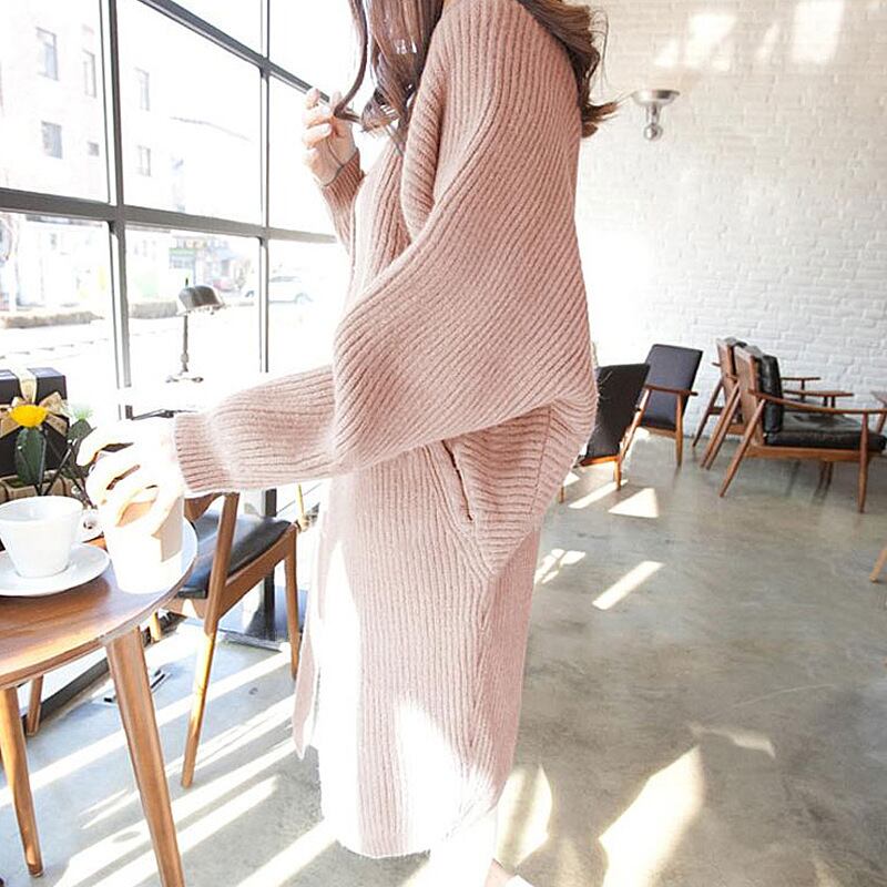 【outer】ロング丈ニットカーデ　M19027