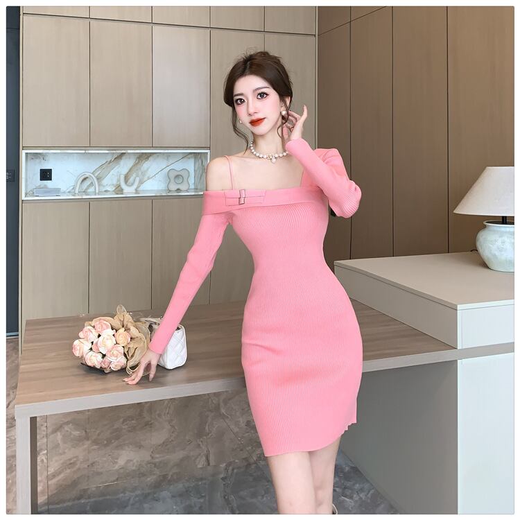 【dress】ニットワンピース　M19109