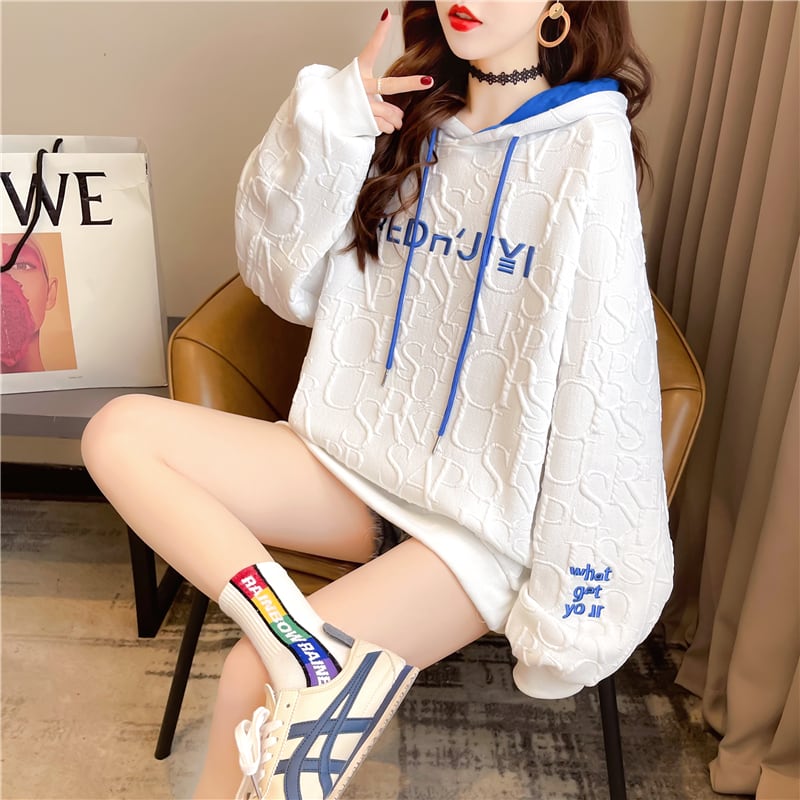 【tops】着回し力抜群!韓国系スウィートデザイン薄手パーカー G1620