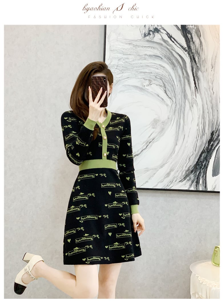【dress】ニットワンピース　M25511