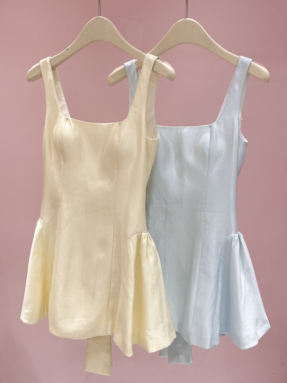 【dress】バックリボンミニワンピース　K0548