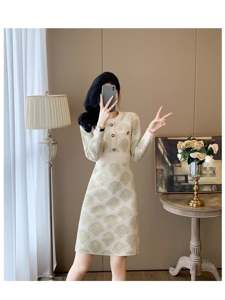 【dress】ニットワンピース　M27644