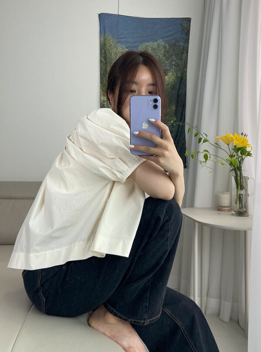 【tops】パフスリーブ ブラウスG20481