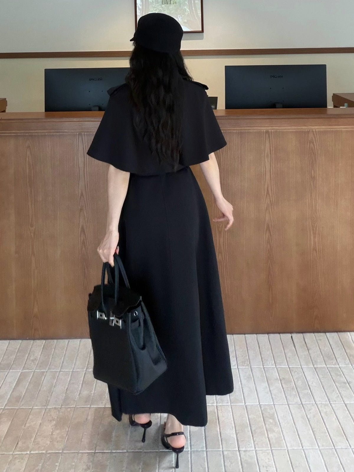 【outer】2色展開ロングコート Q9068
