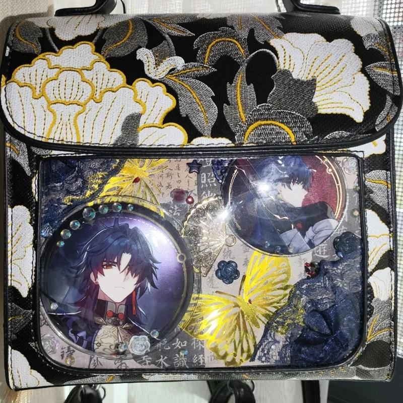 【GOODS】痛バッグ 刺繍 ショルダーバッグ Ｑ2271