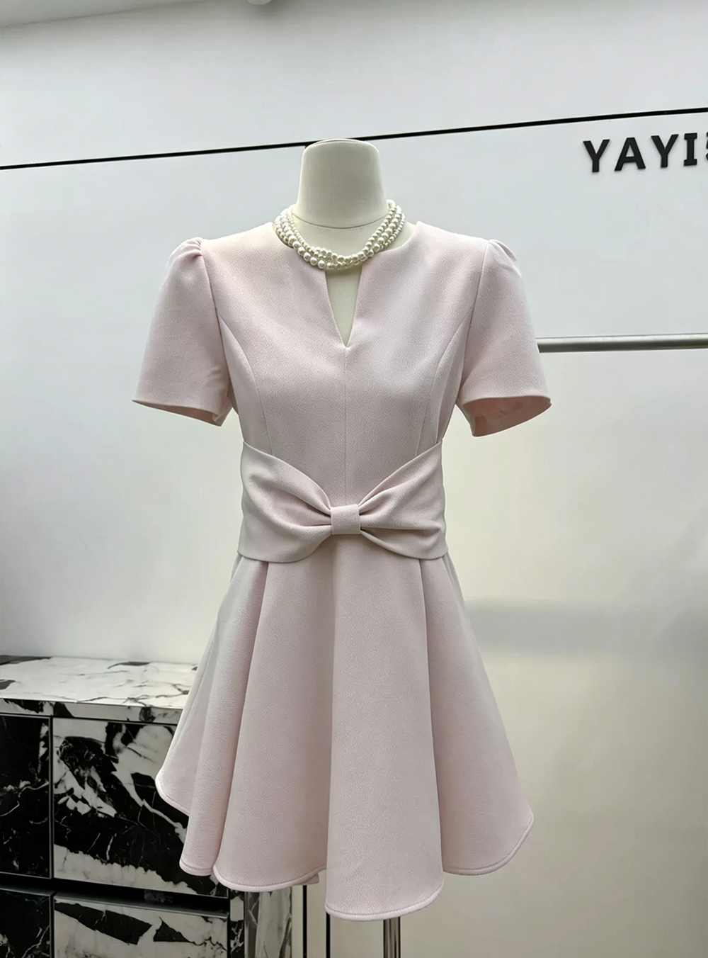 【dress】リボンミニワンピース　N3591