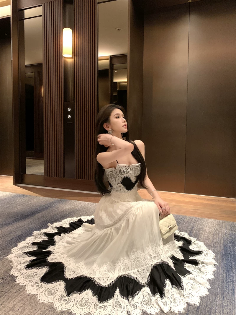 【dress】レースドッキングキャミワンピース　M31993