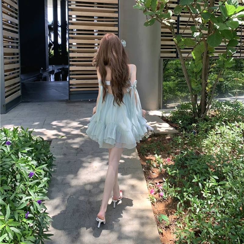 【dress】バックオーポンキャミワンピース Q8448