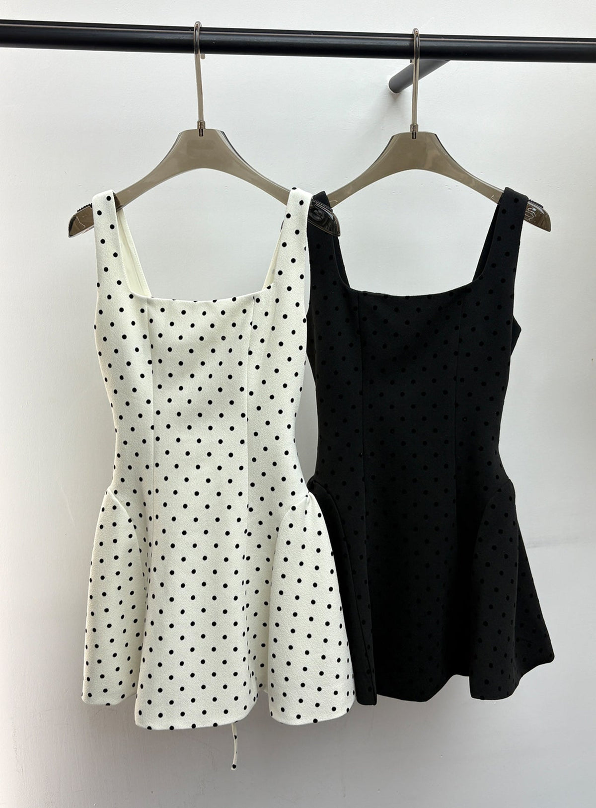 【dress】ドット柄ベストワンピース Q8847