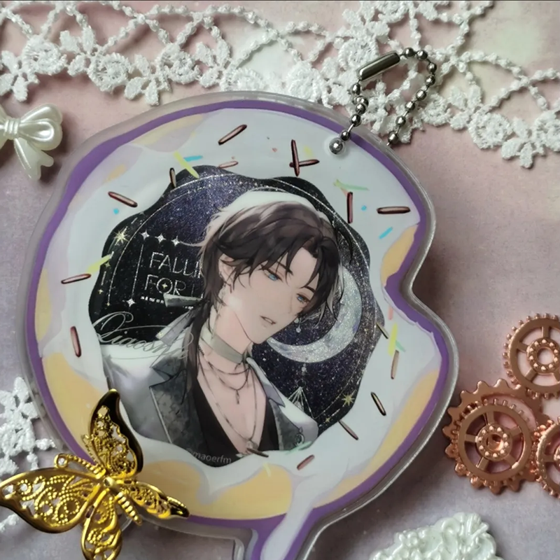 【GOODS】アクリル ドーナツ 58MM 缶バッジ ホルダー Q2536