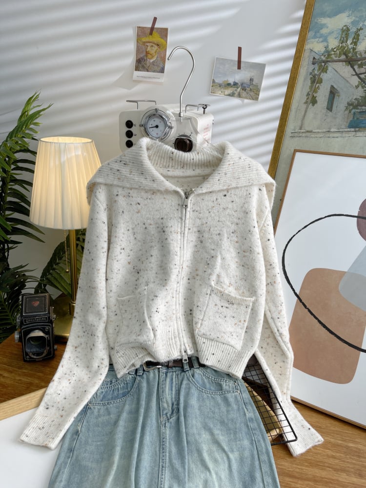 【outer】ニットカーデ　M25538