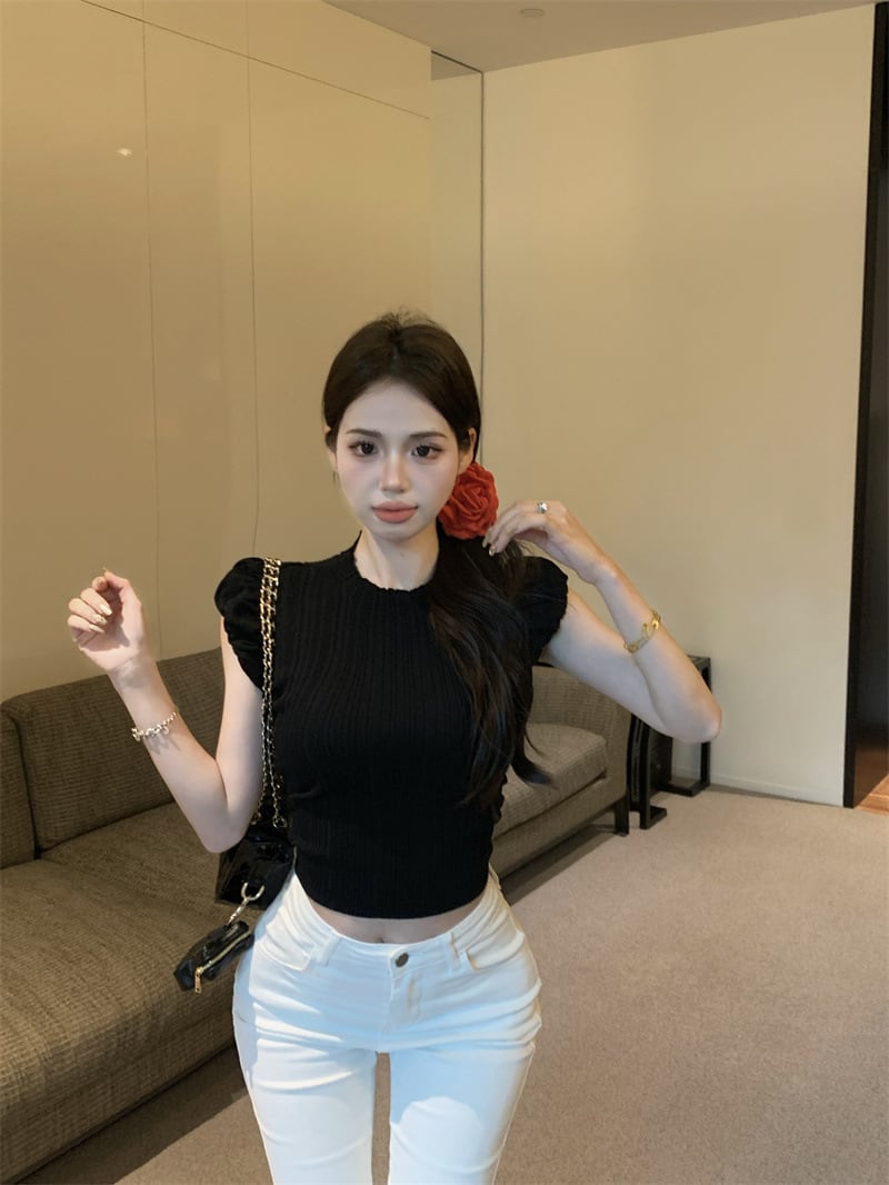 【tops】ノースリーブニットトップスG20270