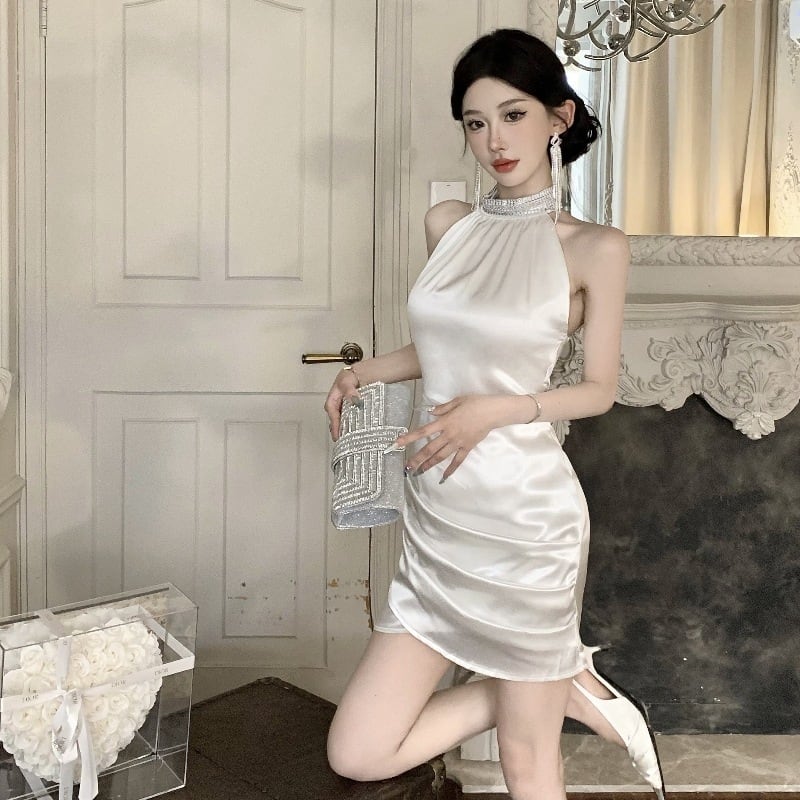 【dress】ホルターネックワンピース　M25075