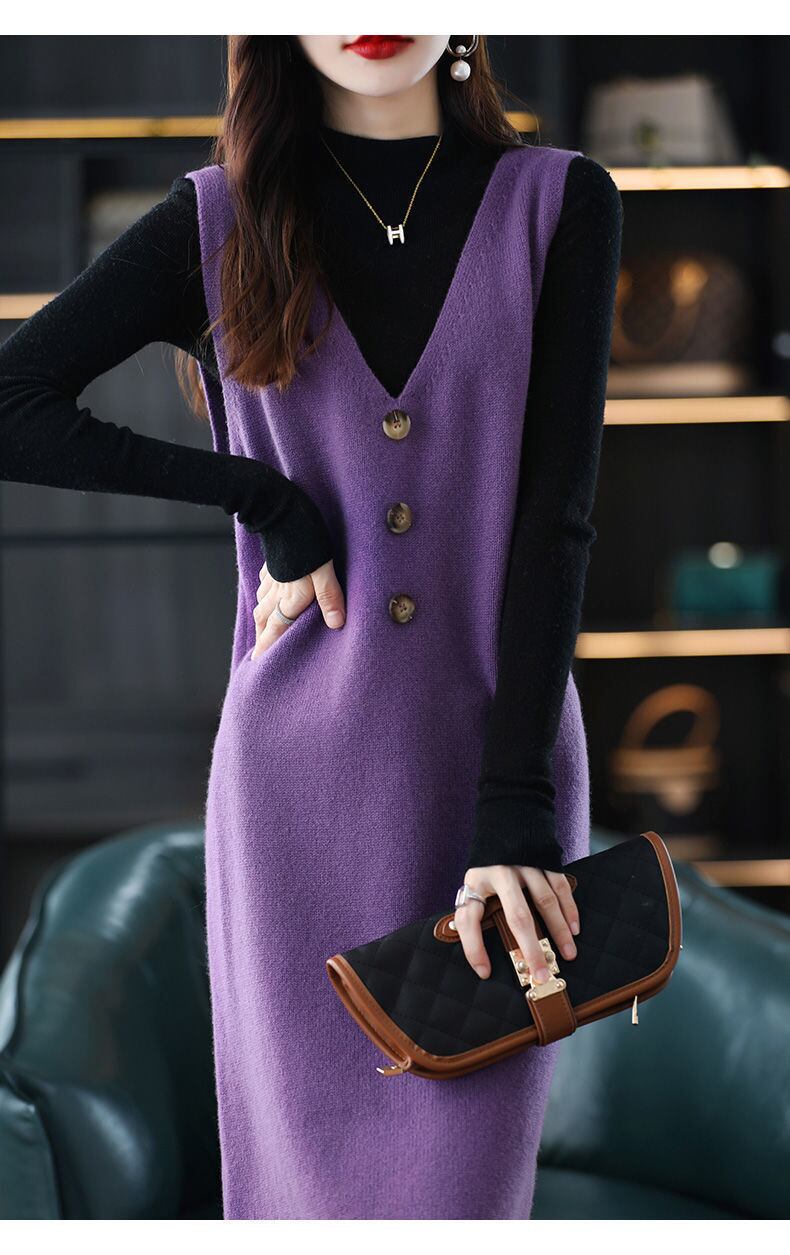 【dress】Ｖネックベストワンピース 　N2238