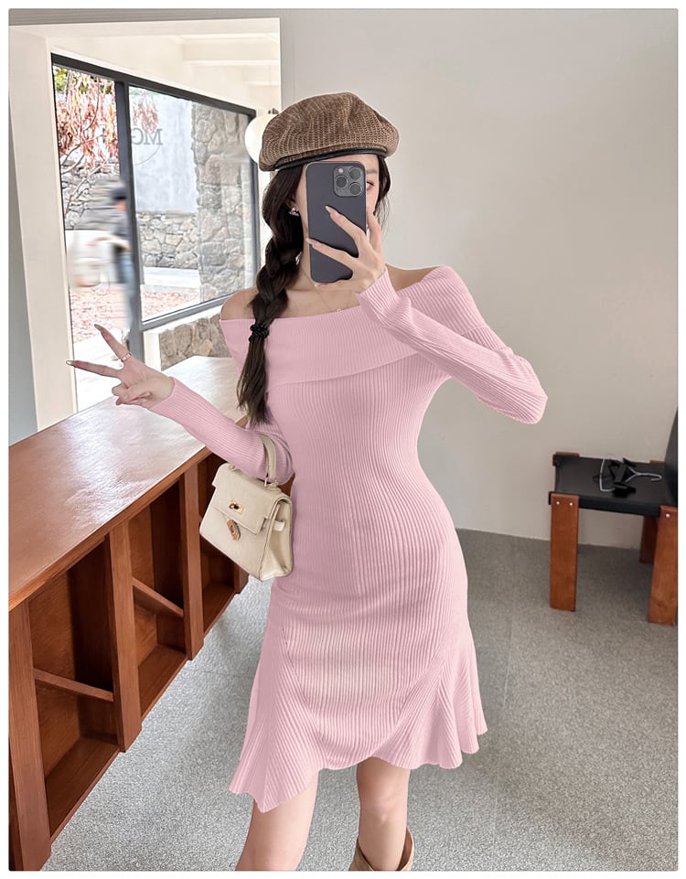 【dress】ニットワンピース　M26035
