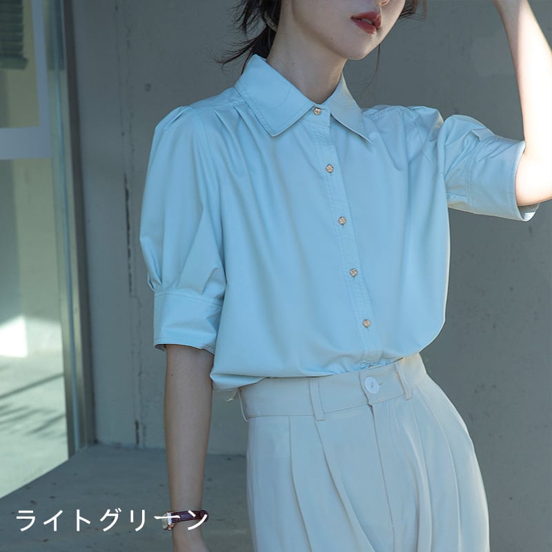 【tops】パフスリーブ ブラウスG20242