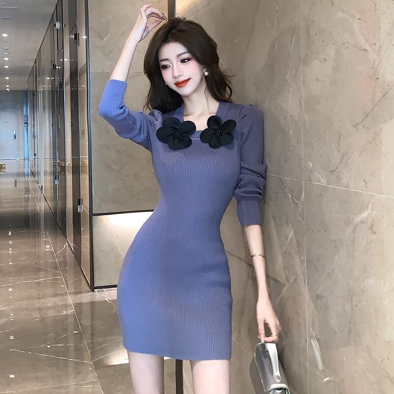 【dress】ニットワンピース　M19060