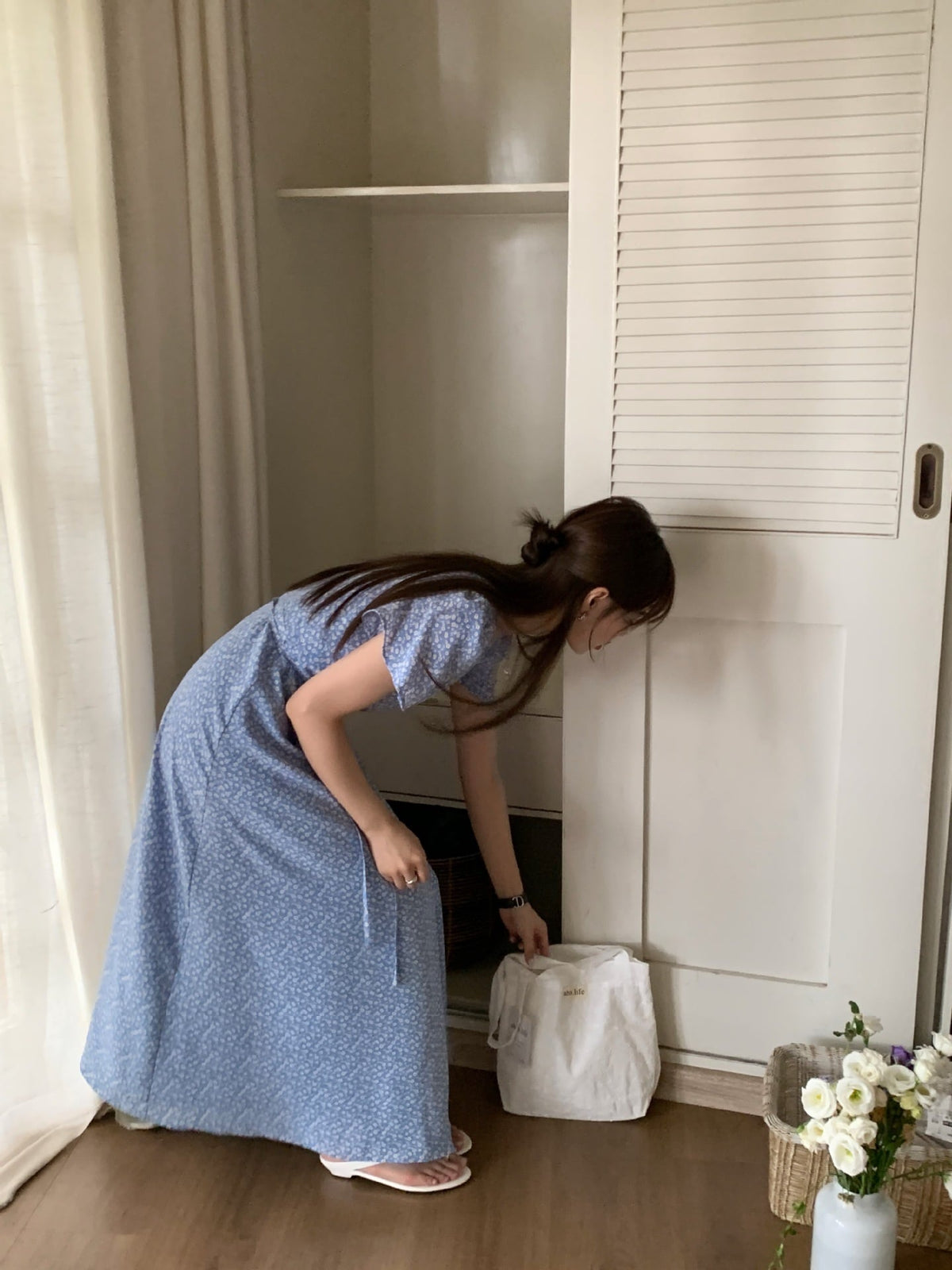 【dress】花柄ワンピース　M24897