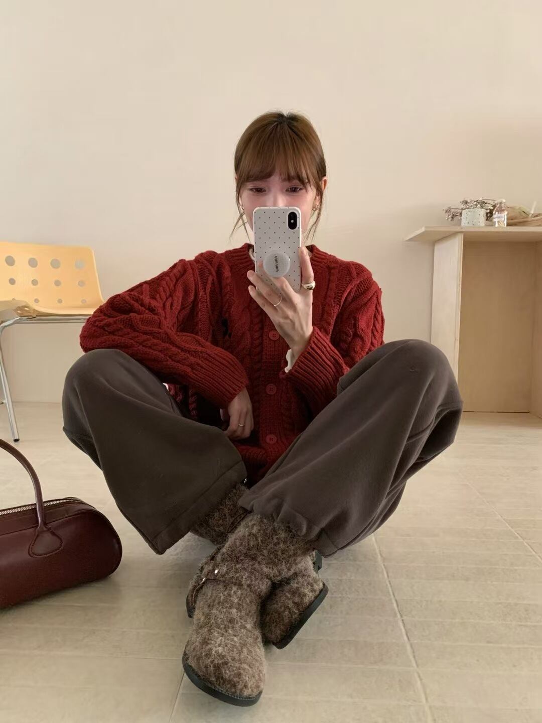 【outer】ニットカーデ　M28823