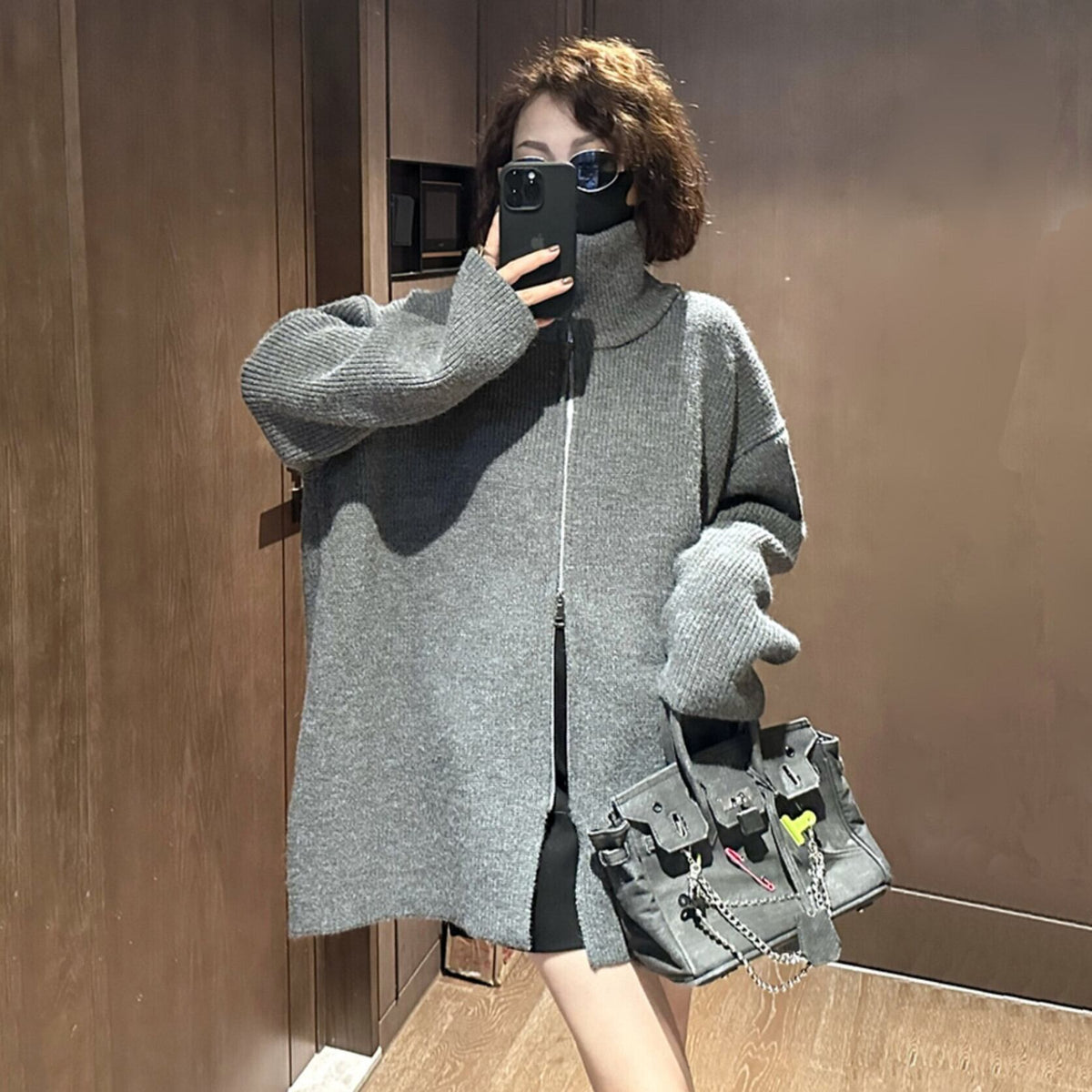 【outer】ニットカーデ　M27278