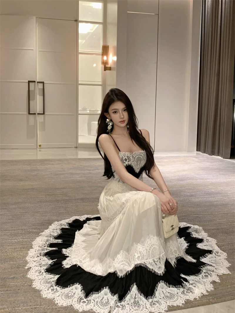 【dress】レースドッキングキャミワンピース　M31993