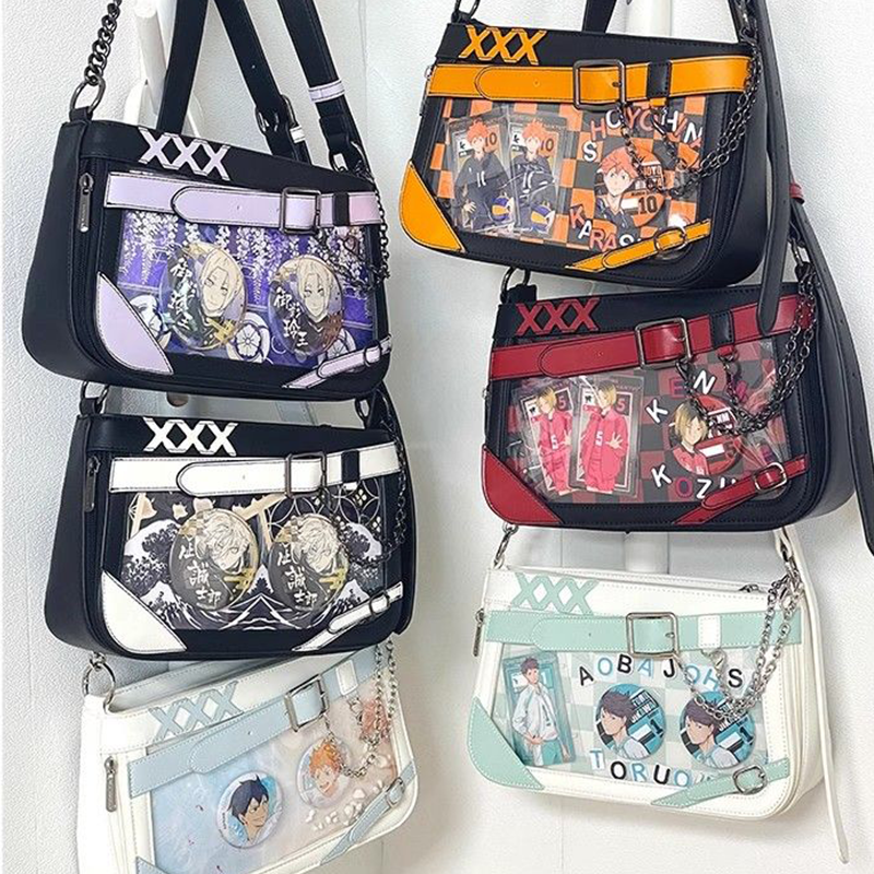 【GOODS】痛バック チェーン ショルダーバッグ Ｑ2242