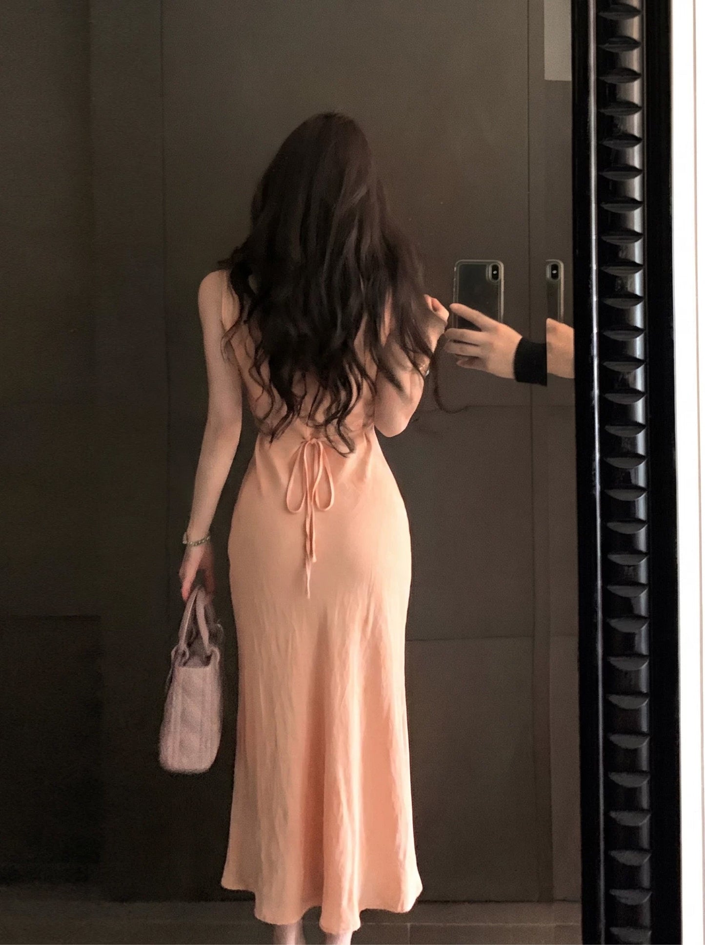 【dress】ロングベストワンピース Q8891