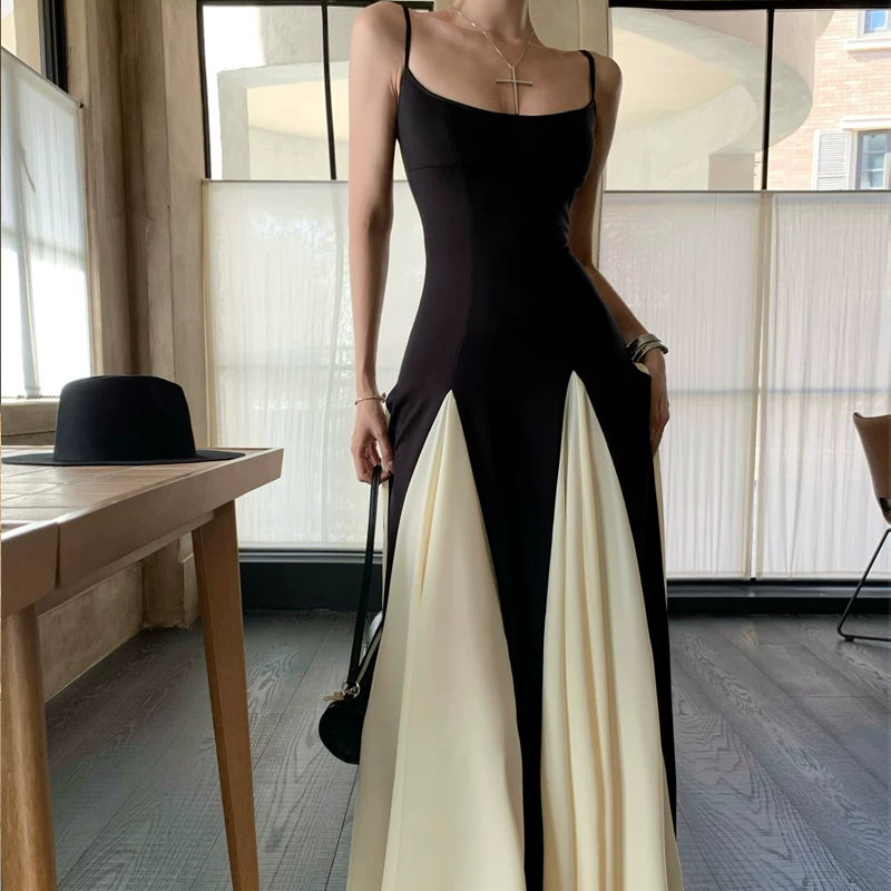 【dress】ロングキャミワンピース Q8394