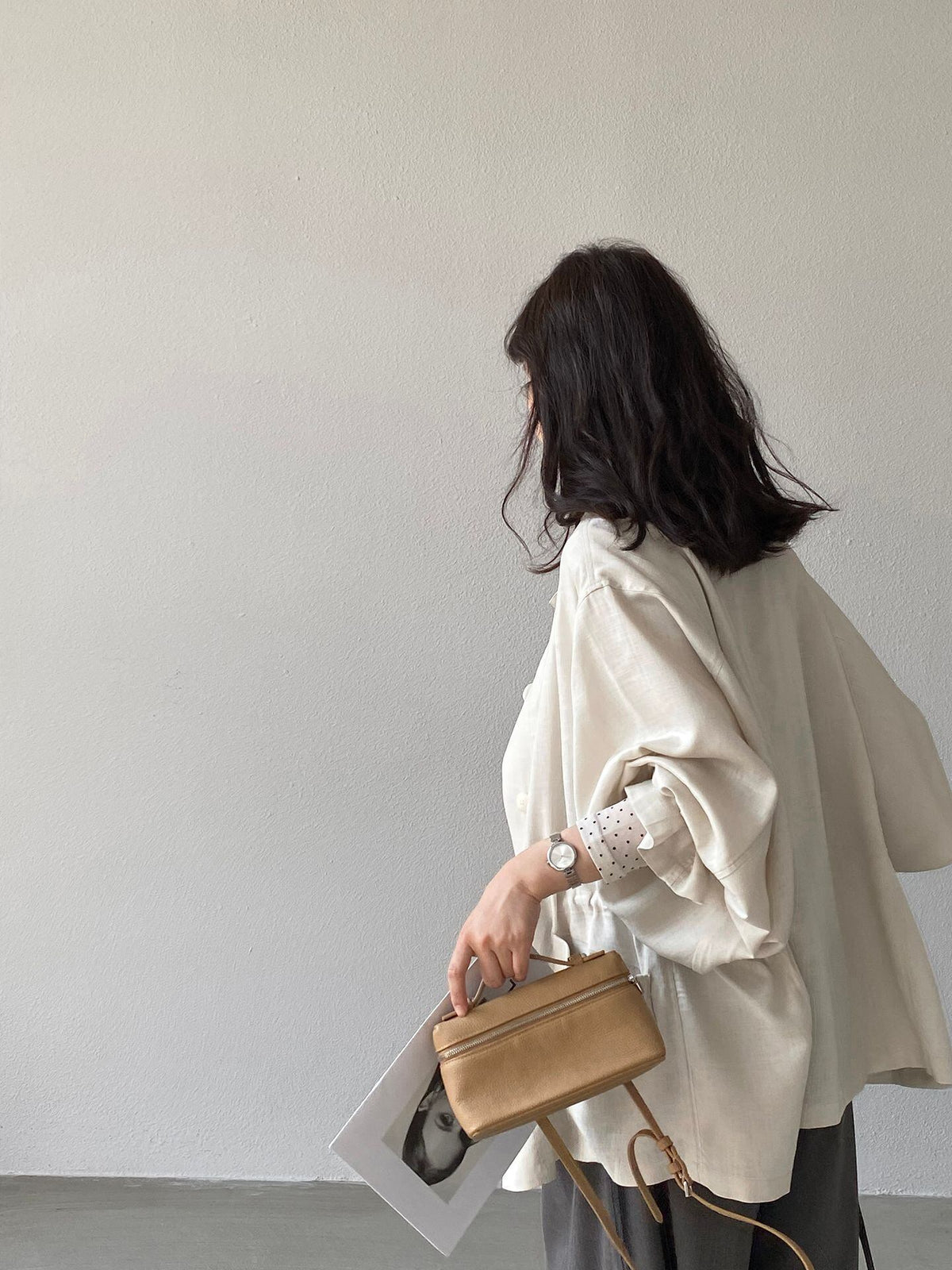 【outer】リネンコート Q8245