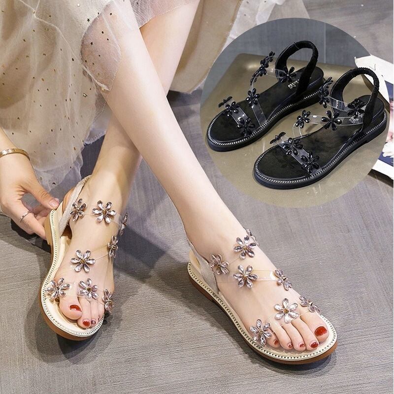 【shoes】おすすめファッション花履きやすいサンダル
