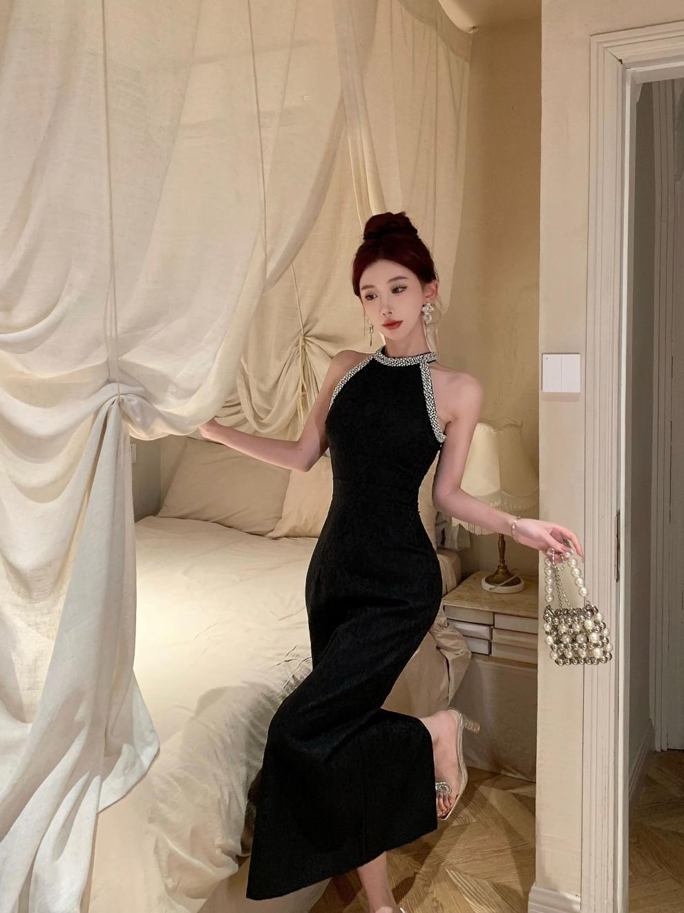 【dress】ホルターネックノースリーブワンピース G21116