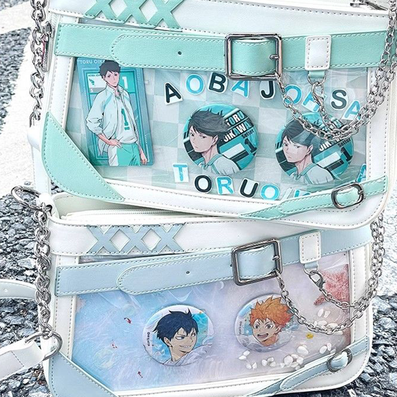 【GOODS】痛バック チェーン ショルダーバッグ Ｑ2242