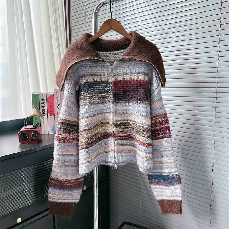 【outer】Wジップニットカーデ　M26104