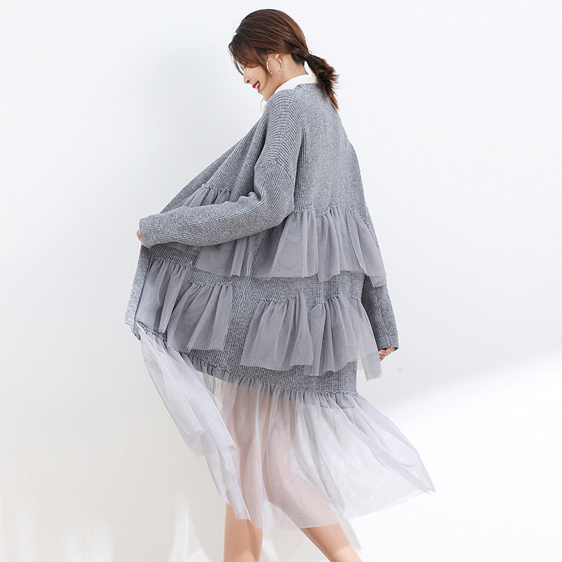 【outer】長袖ニットカーディガンF8342