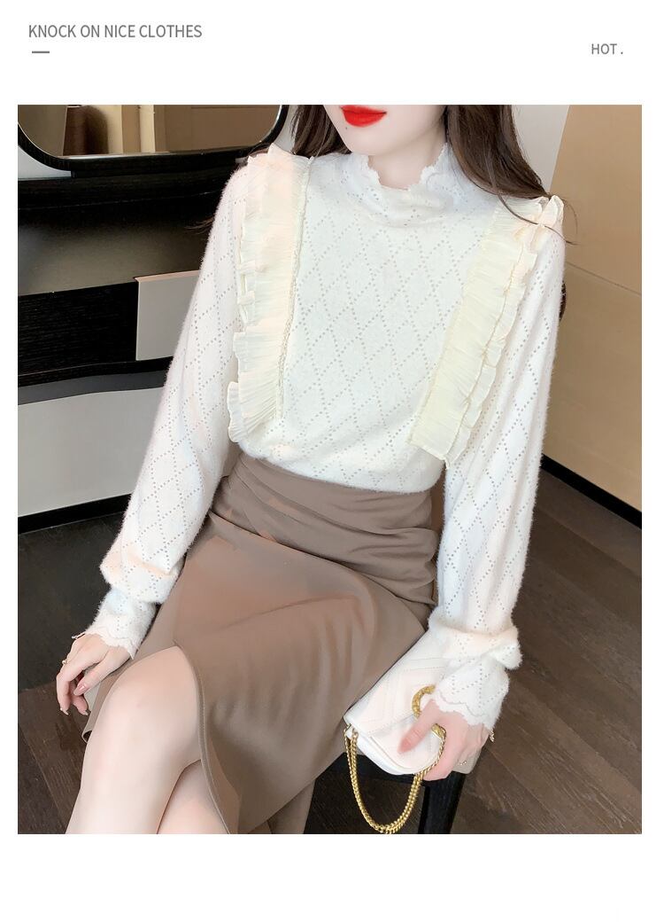【tops】レースシャツトップス　M28658