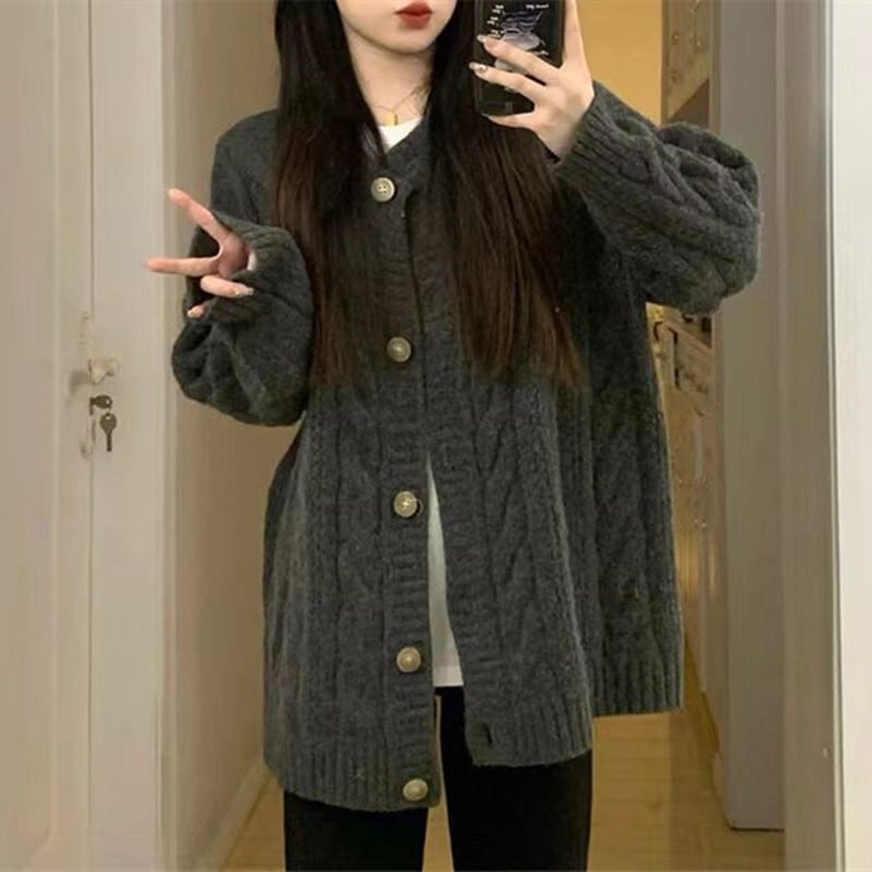 【outer】ニットカーデ　M25383