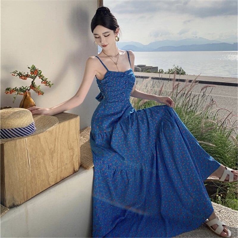 【dress】リボン付きキャミワンピース　M24924