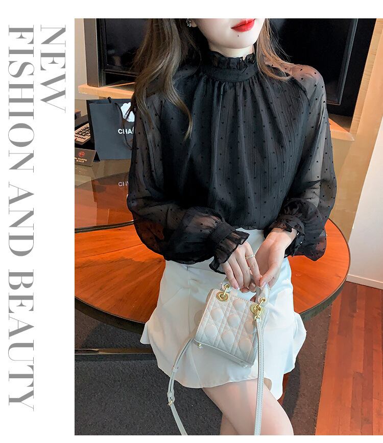 【tops】チュールコンビシャツトップス　M28709