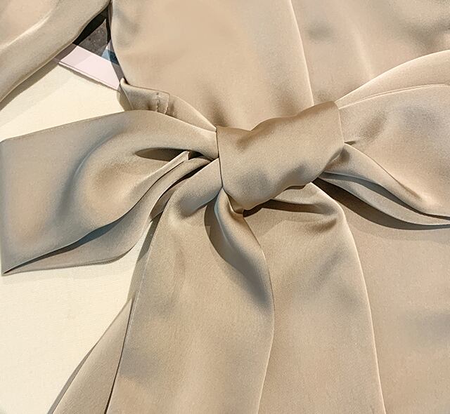 【dress】高級感!気質満点女性力を高める〜着痩せ長袖フランス風ワンピース G3466