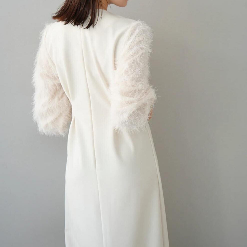 【dress】Ⅴネックドッキングワンピース　N2965
