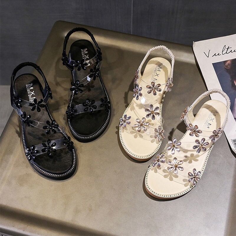 【shoes】おすすめファッション花履きやすいサンダル