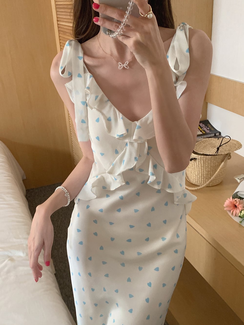 【dress】ハート柄キャミワンピース G20430
