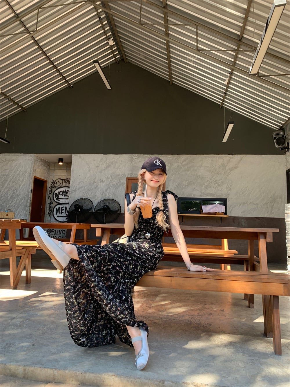 【dress】花柄キャミワンピース　M25212