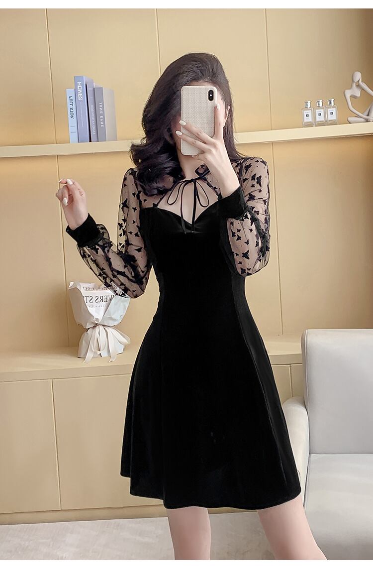 【dress】チュールコンビデートワンピース　M28736