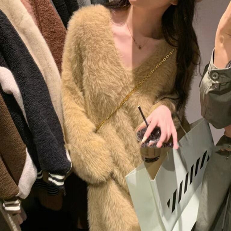 【dress】シャギーニットワンピース　M19111
