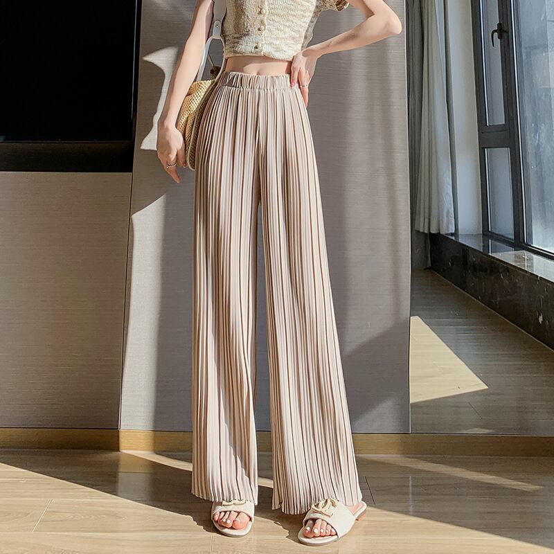 【bottoms】シフォンギャザーガウチョパンツG20984